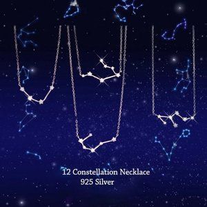 Jewelry - Sterling Silver Diamond Zodiac Necklace--Gemini Jewelry - Sterling Silver Diamond Zodiac Necklace--Gemini